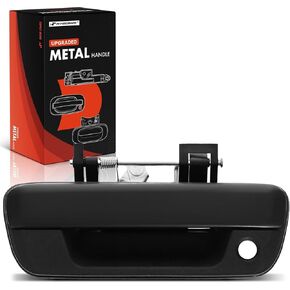 A-Premium - Upgraded Metal Tailgate Handle - Compatible with 2004-2012 Chevrolet Colorado & GMC Canyon & Isuzu i-280 i-290 i-350 i-370 - Textured Black Latch Handle, w/Keyhole