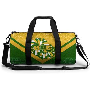 حقيبة Duffle Cheer لمقدمي المشجعين ، حقيبة صالة ألعاب رياضية للنساء ، حقيبة Duffel Bag Bag ، تحمل حقيبة Weekender (Gold & Navy)