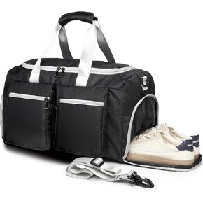 Seyfocnia للجنسين أزياء البالغين ، A02-18inch-black-white ، تحمل على 18 بوصة