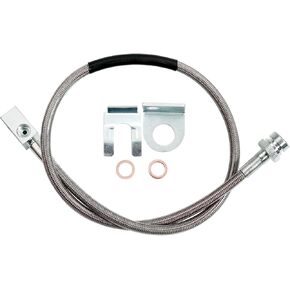 25'' Extended Rear Brake Line fit for Jeep Cherokee XJ 2WD/4WD 1984-2001 for Wrangler YJ TJ 1987-2006 for YJ 4WD 1987-1995 for TJ 4WD 1997-2006 4-6'' Lift Kit Stainless Steel Replacement for 89703