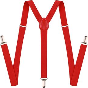 Y Shape Suspenders With Clips Adjustable Buckle for Women Men