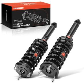 A-Premium Front Pair (2) Complete Strut and Coil Spring Assembly Compatible with Lexus IS300 2001 2002 2003 2004 2005, Driver and Passenger Side, Replace# 28920608, 28920609