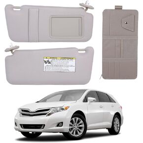 Sun Visor Left Side Side Gray Fits لتويوتا فينزا 2009-2016 مع حقيبة التخزين تناسب 74310-0T022-A1