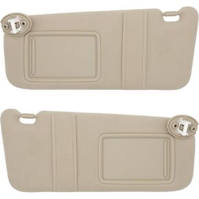Left Driver Side Sun Visor Compatible with Toyota Venza 2009-2016 Sun Shade Replacement 743200T021A1 Color: Beige in Kuwait
