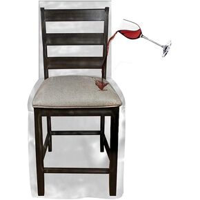 LAMINET Heavy-Duty Crystal-Clear Dining Chair Protectors - Protects All-Over from Dust, Dirt, Spills, Pet Hair/Dander, Paws and Claws! Fits Chairs Up to 41"BH x 20" FH x 20"W x 22" D (Set of 4)