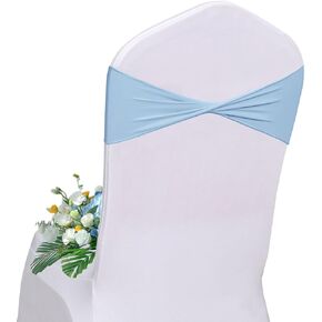 Moss Green Chair Sashes Spandex Green Sashes for Chairs 120 Pack Moss Green Chair Sashes Bands Without Buckle for Bridal Baby Shower Wedding Birthday Banquet Party Decorations