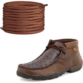 Chukka Shoe Laces for Twisted X Chukka Driving Boot, 5/32"(4mm) Round Shoelaces Replacement for Oxford Dress Boots
