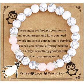 Penguin Bracelet Gifts for Women Cute Penguins Themed Lovers Jewelry Penguin