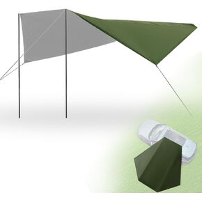 14x16ft سيارة كبيرة ممنوعة قماش للتخييم ، Tailgate Tent Bracking 2000mm ، Shun Searter Suv Jeep Truck Outdoor Danopy