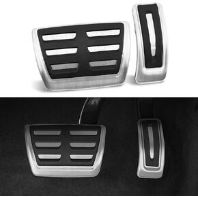 Foot Pedal Accessories Compatible for Q5 Q7 Q8 A4 A6 2018-2024 Foot Gas Accelerate Brake Pedal Pad Cover Interior Parts