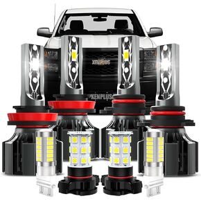 𝐒𝐈𝐋𝐕𝐄𝐑𝐀𝐃𝐎 ملحقات مخصصة تناسب Chevy Silverado 2007-2015،9005 H ، H11 L ، و PS24WFF FOG BULB +3157 PLUT SLAIN