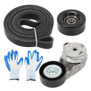 90K-38178A Drive Belt Tensioner Pulley Kit Fit for Colorado, Canyon 2004-2012, H3 2006-2010, i-280/i-350 2006, i-290/i-370 2007-2008 Replaces 45547