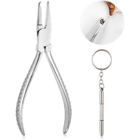 Eye Glass Repairing kit Eyeglasses Frame Pliers, Nose Pad Arm Adjusting Pliers Eyeglasses Nose Pad Remover with 3 in 1 Eyeglass Screwdriver Eyeglass Pliers Glasses Repair Kit (Nose Pad Plier)