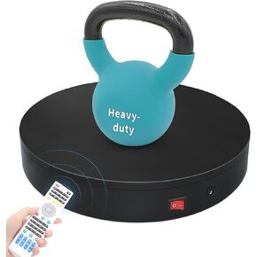 Remote Photography Motorized Turntable Rotating Display Stand base giratoria para Spinning Rotating Platform 360 photo booth lazy susan for Display,3D Scanner Models(Load Range:40lbs~100lbs)