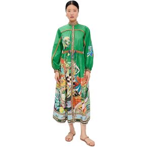 Alemais ALÉMAIS Women's Lucky Pace Shirtdress