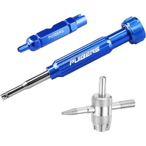 Tire Valve Stem Removal Tool Kit 3-Piece Set, Presta and Schrader Valve Core Removal Tools Set with 4 in 1 Valve Stem Puller Repair Tools