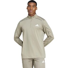 Adidas Men Train Trains Comouflage Quarter-Zip Sweatshirt
