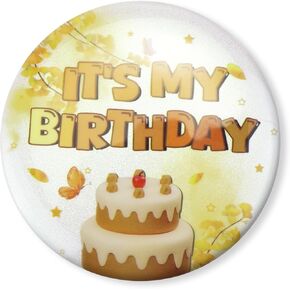 Birthday Pin, Its My Birthday Pin, Birthday Girl Pin Birthday Boy Pin, Happy Birthday Pin for Women Men, Birthday Button for Boys Girls, Button Pin Birthday Gifts Party Decorations Supplies