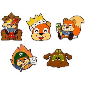 Youtooz Conker’s Bad Fur Day Pin Set, Official Licensed Conker’s Bad Fur Day Pins, Collectors Box Includes 5 Pins By Youtooz Conker’s Bad Fur Day Collection