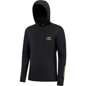 BASSDASH Men’s UPF 50+ Drawstring Fishing Hoodie Shirts UV Sun Protection Long Sleeve Outdoor Hiking Hooded T-Shirts FS33M in Saudi Arabia