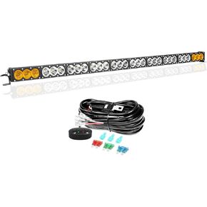 Skyworld 49inch Amber & White Fog Light 270W LED BAR 4X4 مع مجموعة تسخير الأسلاك 12V ، شريط LED LID FORDROAR ORVORCLES ATV UTV SUV