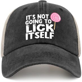 لن يلعق نفسه قبعات وقبعات القبعات للسيدات للرجال للرجال هدايا قبعة البيسبول من أجل الجد in Kuwait