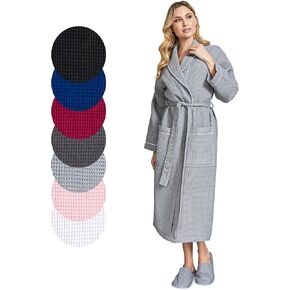 رداء نسج وافل لوتس Lotus Linen Waffle -Waffle - رداء حمام سبا Kimono SPA