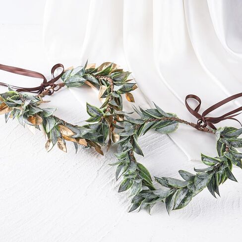 Mostory Woodland Greek Laurel Crown - Leaf Roman Leaf Crown for Greek Goddess Costume Advil in Saudi Arabia