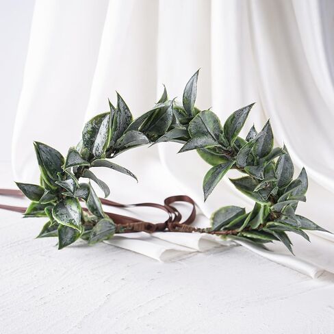 Mostory Woodland Greek Laurel Crown - Leaf Roman Leaf Crown for Greek Goddess Costume Advil in Saudi Arabia