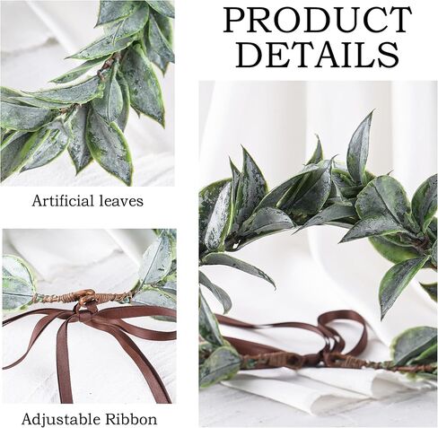 Mostory Woodland Greek Laurel Crown - Leaf Roman Leaf Crown for Greek Goddess Costume Advil in Saudi Arabia