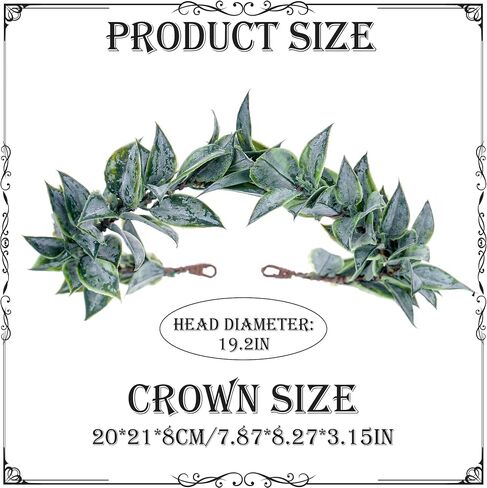 Mostory Woodland Greek Laurel Crown - Leaf Roman Leaf Crown for Greek Goddess Costume Advil in Saudi Arabia