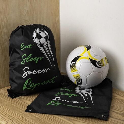 6 Pcs Soccer Bags, Lightweight Draw String Bags Pack Bulk for Boys Girls Youth Adults in Saudi Arabia