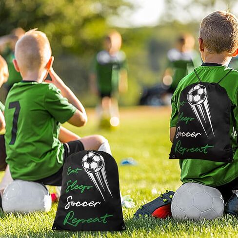6 Pcs Soccer Bags, Lightweight Draw String Bags Pack Bulk for Boys Girls Youth Adults in Saudi Arabia