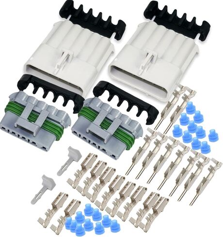 2-Pack, 30Amp (5-PIN) Metri-Pack Waterproof Connector Terminals and Seals 10-12 AWG in Saudi Arabia