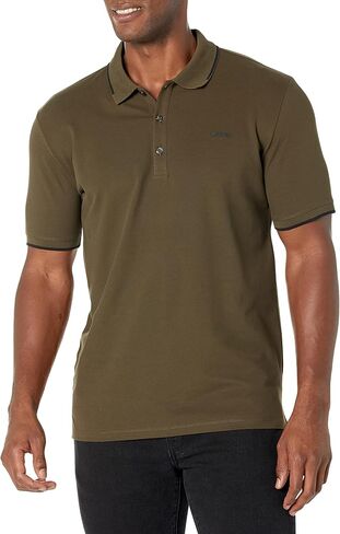HUGO Men's Slim Fit Cotton Mix Polo Shirt in Saudi Arabia
