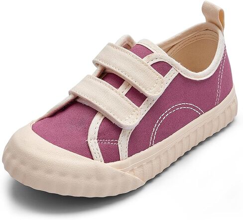 Balabala Toddler Sneakers for Boys and Girls Dual Hook and Loops Sneakers Slip On Canvas Shoes Soft and Durable in Kuwait