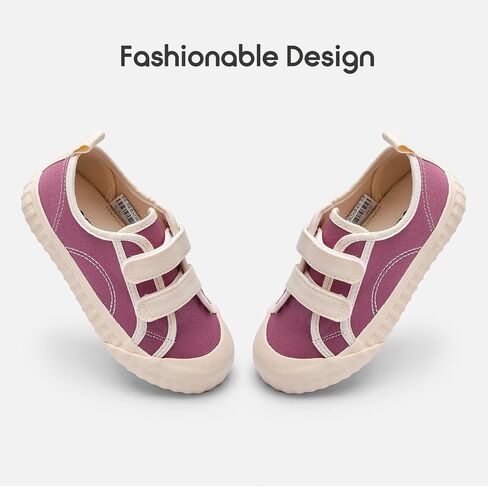 Balabala Toddler Sneakers for Boys and Girls Dual Hook and Loops Sneakers Slip On Canvas Shoes Soft and Durable in Kuwait