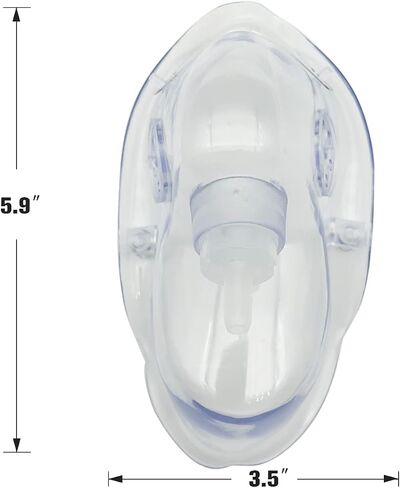 Oxygen Mask, Pediatrics Elongated Oxygen Mask with 7feet Length 6mm Oxygen Tube and Adjustable Elastic Strap, DEHP-Free and Latex-Free Materials 2 Pack (for Children) in Saudi Arabia