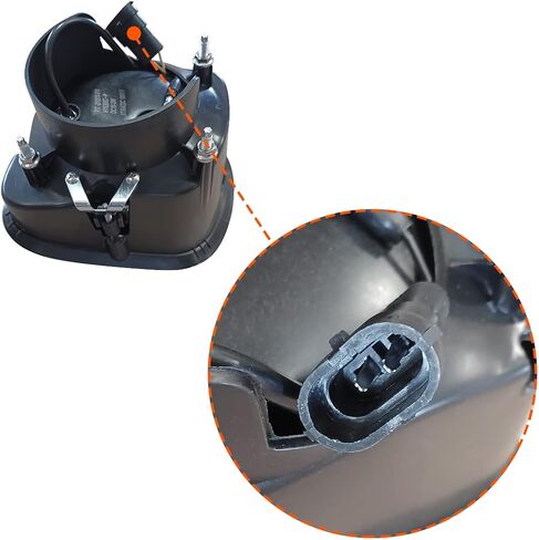 جهاز عرض FV FIT LED للضباب من الكروم مع هالة للسائق الأيسر وجانب الركاب الأيمن لـ Freightliner Cascadia 2008 2009 2010 2011 2012 2013 2014 2015 2016 2017 DOT SAE Approved in Kuwait