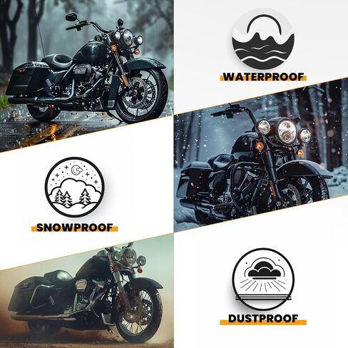 ECOTRIC 1.25'' Motorcycle Footpegs Long Highway Foot Pegs Compatible with Harley Davidson Road King Street Glide Honda Kawasaki Suzuki Yamaha Highway Foot Pegs Pedal - Long Angled in Saudi Arabia