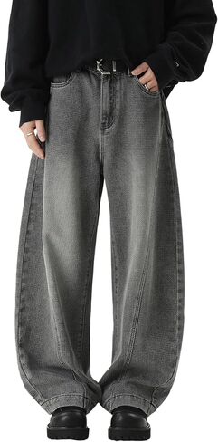 دوسيلافيدا جينز جينز y2k jnco جينز الهيب هوب خمر السراويل سراويل سروال عريض الساق in Kuwait