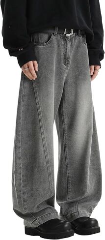 دوسيلافيدا جينز جينز y2k jnco جينز الهيب هوب خمر السراويل سراويل سروال عريض الساق in Kuwait