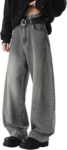 دوسيلافيدا جينز جينز y2k jnco جينز الهيب هوب خمر السراويل سراويل سروال عريض الساق in Kuwait