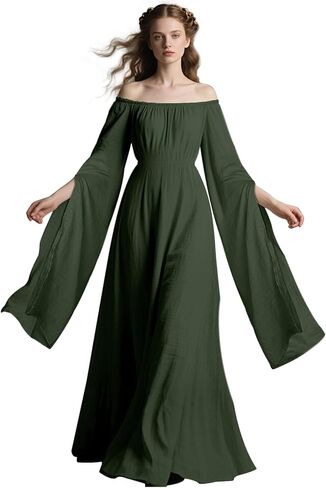 L'VOW Women Victorian Dresses Renaissance Dress Medieval Costume for Celtic Fairy Witch Wedding in Saudi Arabia
