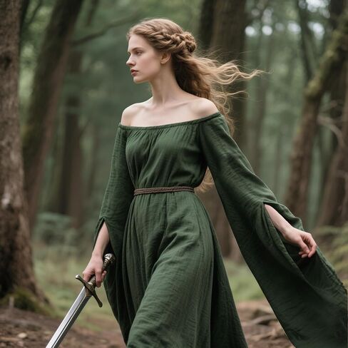 L'VOW Women Victorian Dresses Renaissance Dress Medieval Costume for Celtic Fairy Witch Wedding in Saudi Arabia
