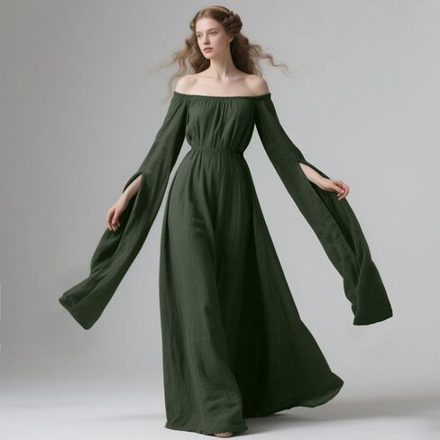 L'VOW Women Victorian Dresses Renaissance Dress Medieval Costume for Celtic Fairy Witch Wedding in Saudi Arabia
