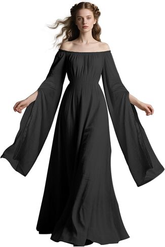 L'VOW Women Victorian Dresses Renaissance Dress Medieval Costume for Celtic Fairy Witch Wedding in Saudi Arabia