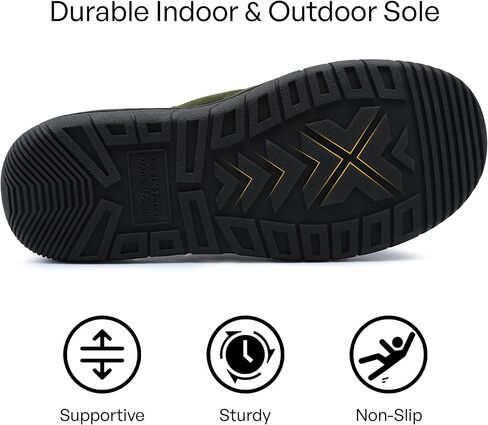 MIXIN Mens Slippers Indoor Outdoor Comfy Slip On Memory Foam House Shoes in Kuwait