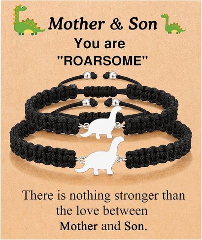 PINKDODO Mother Son Dinosaur Bracelet Christmas Valentines Birthday Gifts in Saudi Arabia