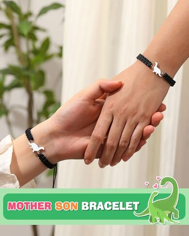 PINKDODO Mother Son Dinosaur Bracelet Christmas Valentines Birthday Gifts in Saudi Arabia
